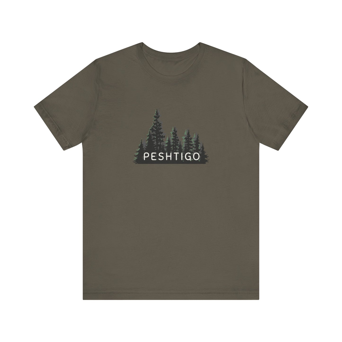 Peshtigo Forest Graphic Unisex Tee - Nature Inspired Short Sleeve Shirt