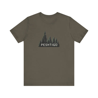 Peshtigo Forest Graphic Unisex Tee - Nature Inspired Short Sleeve Shirt