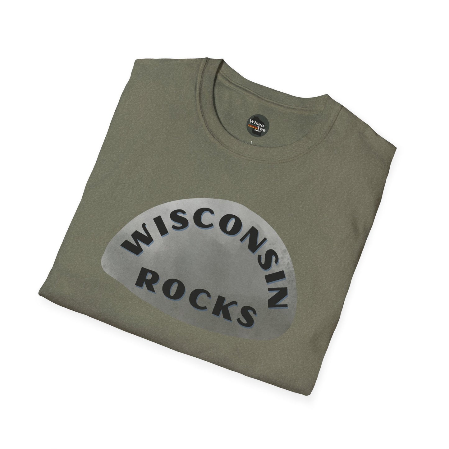 "WISCONSIN ROCKS" Unisex Softstyle T-Shirt - Casual Comfort for Every Occasion