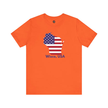 Wisco, USA - Wisconsin City Pride T-shirt - Beautifully Soft and Comfortable