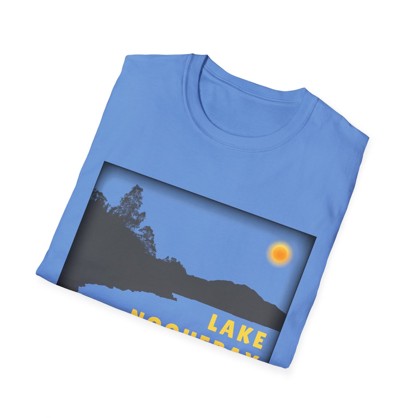 Lake Noquebay Sun Scene - Unisex Softstyle T-Shirt - Casual Comfort for Every Occasion