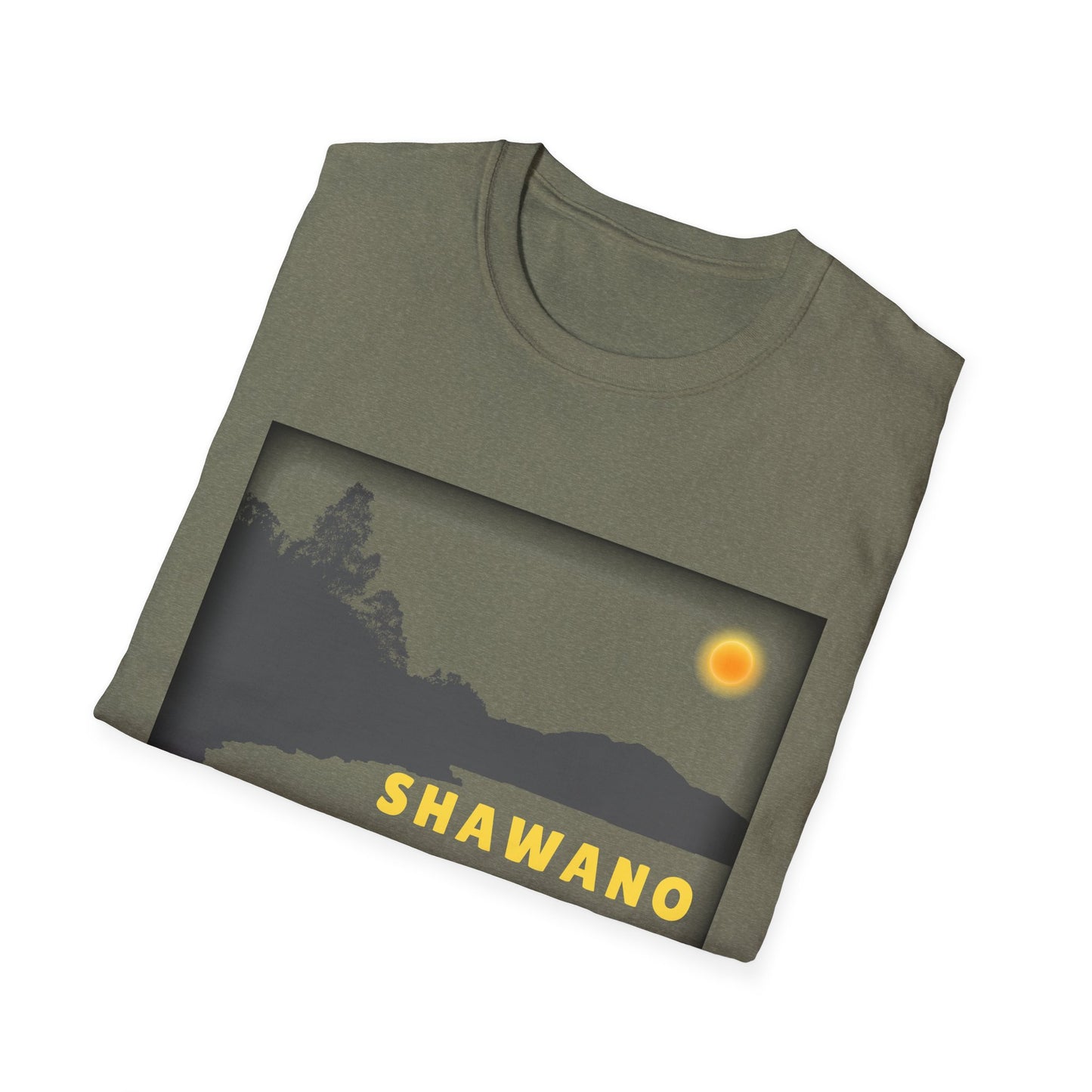 Shawano Lake Sun Scene - Unisex Softstyle T-Shirt - Casual Comfort for Every Occasion